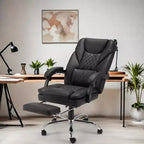 Chaise de bureau de massage 6 points, noire