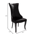 Chaise de salle à manger capitonnée en cuir/velours, chaise de cuisine confortable avec pieds en bois d'hévéa