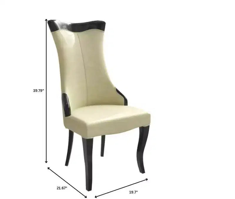 Chaise de salle à manger capitonnée en cuir/velours, chaise de cuisine confortable avec pieds en bois d'hévéa