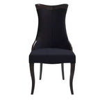 Chaise de salle à manger capitonnée en cuir/velours, chaise de cuisine confortable avec pieds en bois d'hévéa