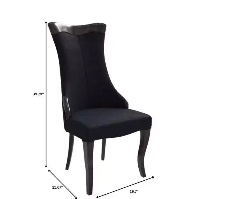 Chaise de salle à manger capitonnée en cuir/velours, chaise de cuisine confortable avec pieds en bois d'hévéa