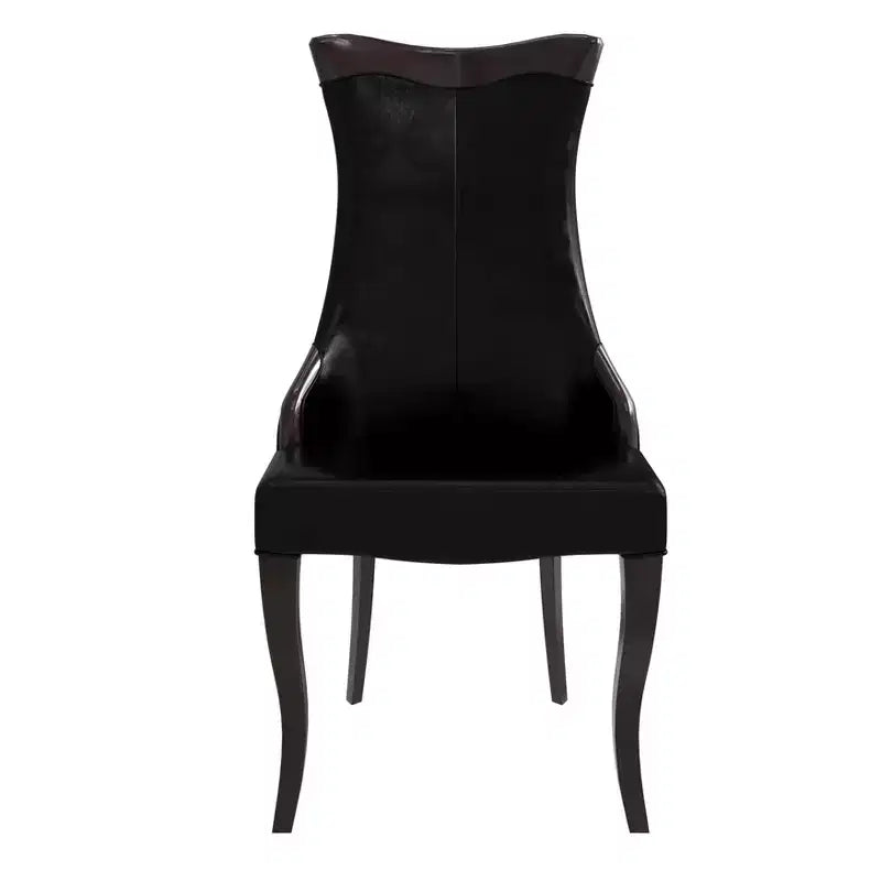 Chaise de salle à manger capitonnée en cuir/velours, chaise de cuisine confortable avec pieds en bois d'hévéa