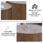 Table basse ronde, aucun assemblage requis, pour salon, bureau ou chambre