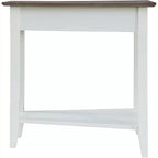 Table d'appoint ronde avec étagère inférieure, table d'appoint élégante avec pieds courbés, table d'appoint stylée pour le rangement du salon