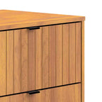 Commode 6 tiroirs (verrouillage) – Noyer ambré