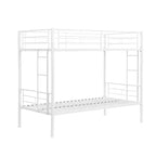 Table d'appoint en forme de C pour canapé – Table de bout moderne, support pour ordinateur portable ou table de chevet compacte – Meuble gain de place (blanc)