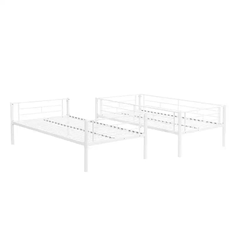 Table d'appoint en forme de C pour canapé – Table de bout moderne, support pour ordinateur portable ou table de chevet compacte – Meuble gain de place (blanc)