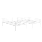 Table d'appoint en forme de C pour canapé – Table de bout moderne, support pour ordinateur portable ou table de chevet compacte – Meuble gain de place (blanc)