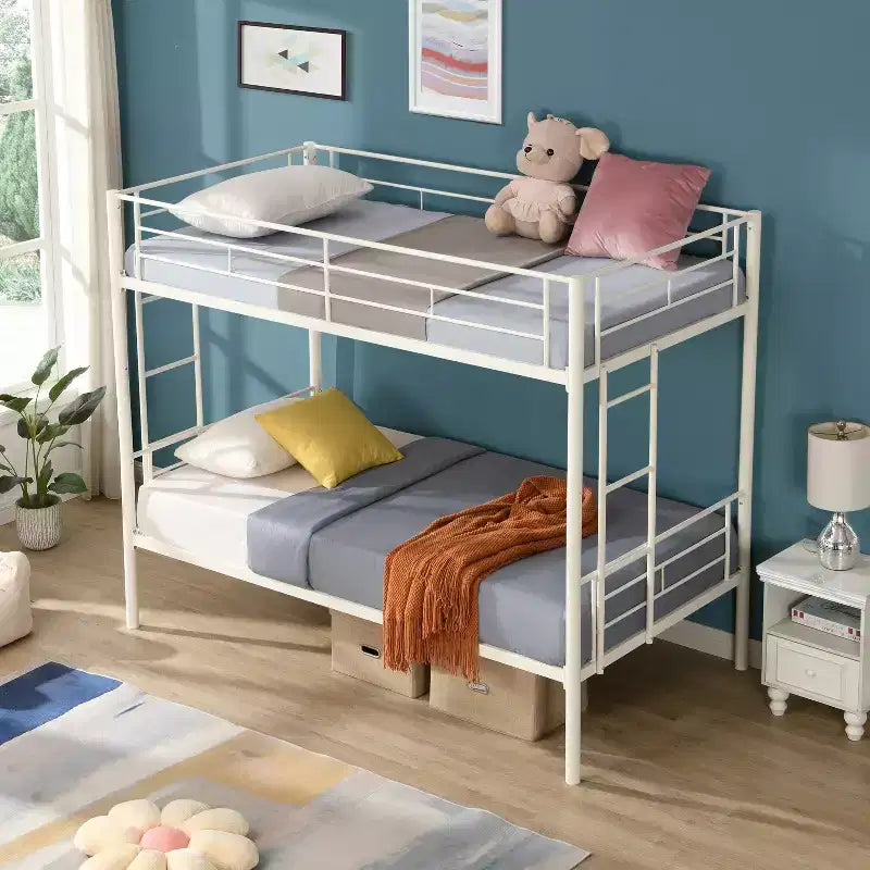 Table d'appoint en forme de C pour canapé – Table de bout moderne, support pour ordinateur portable ou table de chevet compacte – Meuble gain de place (blanc)