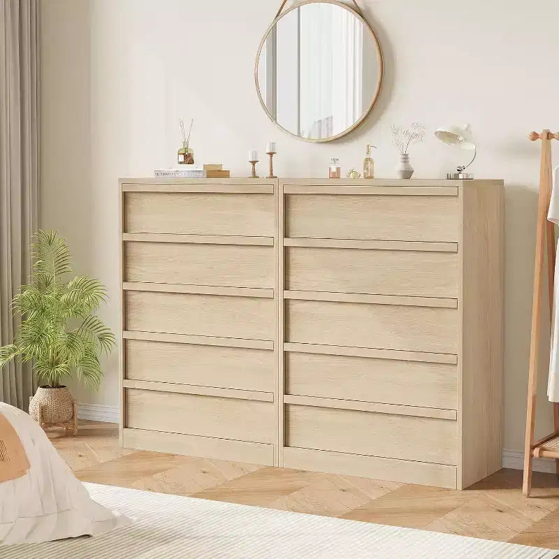 Commode de chambre à 5 ou 7 tiroirs, commode haute moderne avec grand espace de rangement, organisateur en bois pour salon, chambre d'enfant, entrée