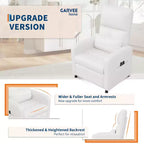 Fauteuil Inclinable Électrique - Chaleur et Massage, Fauteuil Relax Électrique Réglable Ergonomique en Cuir PU, Dossier Haut, Siège Rembourré, Sièges de Cinéma Maison