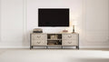 TV Stand for 70 Inch TV, Entertainment Center with Storage Cabinet & Open Shelves, TV Console Table Media Cabinet for Living Room, Bedroom