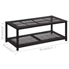 Organisateur de chaussures suspendu argenté 26x5.1x54.7
