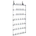 vidaXL Hanging Shoe Rack Silver 26x5.1x54.7