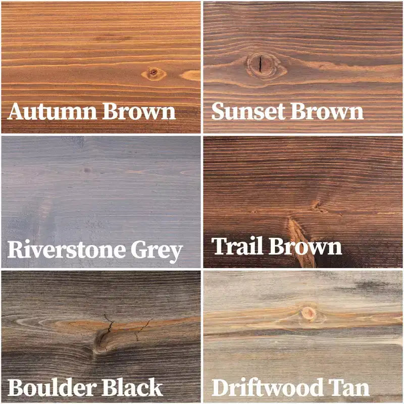 Tablettes Autumn Brown de 24 po avec supports en L