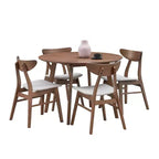 Table de salle à manger moderne de 42 pouces, peu encombrante, pour 2 à 4 personnes, table ronde, table de cuisine pour salon, salle à manger.