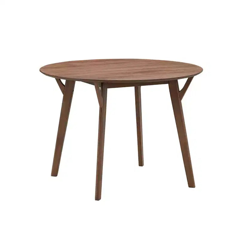 Table de salle à manger moderne de 42 pouces, peu encombrante, pour 2 à 4 personnes, table ronde, table de cuisine pour salon, salle à manger.