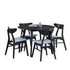 Table de salle à manger moderne de 42 pouces, peu encombrante, pour 2 à 4 personnes, table ronde, table de cuisine pour salon, salle à manger.