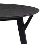 Table de salle à manger moderne de 42 pouces, peu encombrante, pour 2 à 4 personnes, table ronde, table de cuisine pour salon, salle à manger.