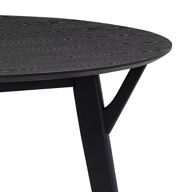 Table de salle à manger moderne de 42 pouces, peu encombrante, pour 2 à 4 personnes, table ronde, table de cuisine pour salon, salle à manger.