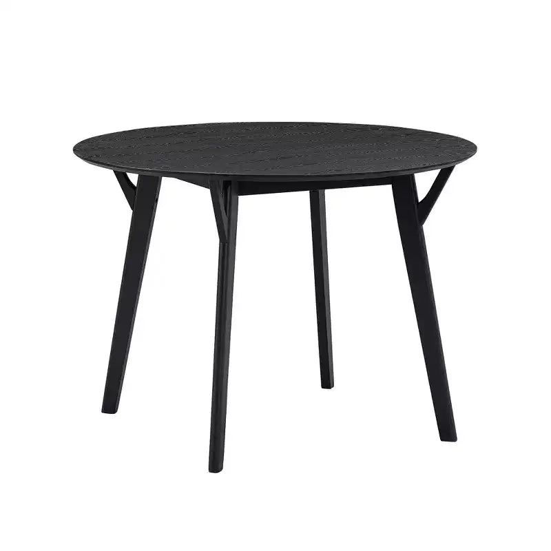Table de salle à manger moderne de 42 pouces, peu encombrante, pour 2 à 4 personnes, table ronde, table de cuisine pour salon, salle à manger.