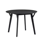 Table de salle à manger moderne de 42 pouces, peu encombrante, pour 2 à 4 personnes, table ronde, table de cuisine pour salon, salle à manger.
