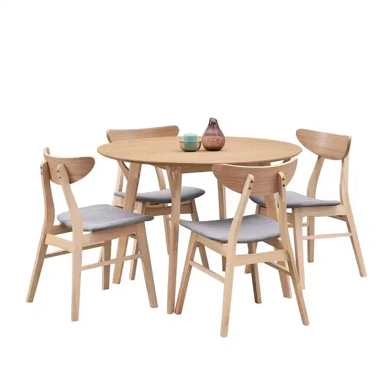 Table de salle à manger moderne de 42 pouces, peu encombrante, pour 2 à 4 personnes, table ronde, table de cuisine pour salon, salle à manger.