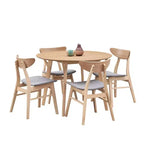 Table de salle à manger moderne de 42 pouces, peu encombrante, pour 2 à 4 personnes, table ronde, table de cuisine pour salon, salle à manger.