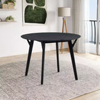 Okak 42IN Modern Space-Saving Dining Room Table for 2-4 Person, Round Table, Kitchen Table for Living Room, Dining Room