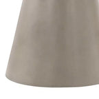 Table d'appoint-tabouret en béton gris à accent d'extrémité