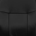 Chaise de bureau pivotante de direction à dossier mi-haut en vinyle noir avec accoudoirs