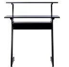 Bureau de studio d'enregistrement avec plateforme surélevée et tiroir pour clavier, Poste de travail de studio, Stable et léger, Pour studio à domicile