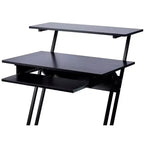 Bureau de studio d'enregistrement avec plateforme surélevée et tiroir pour clavier, Poste de travail de studio, Stable et léger, Pour studio à domicile