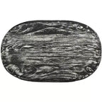 Tabouret haut en bois - Noir/Finition blanchie/Bois de sungkai