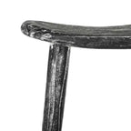 Tabouret haut en bois - Noir/Finition blanchie/Bois de sungkai