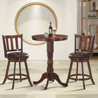 Tabouret de bar pivotant 25'' en cuir rembourré pour cuisine, pub, bistrot, chaise haute