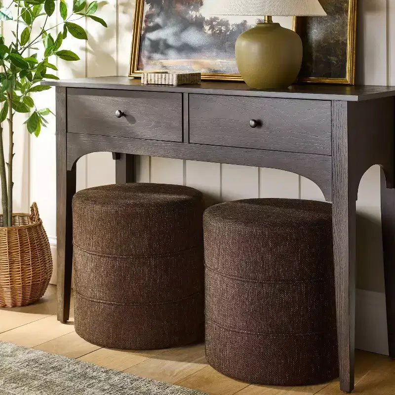 Pouf ottoman rond