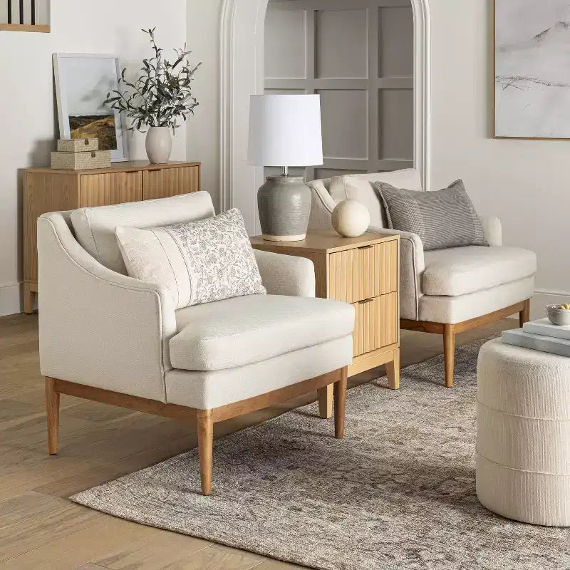 Pouf ottoman rond