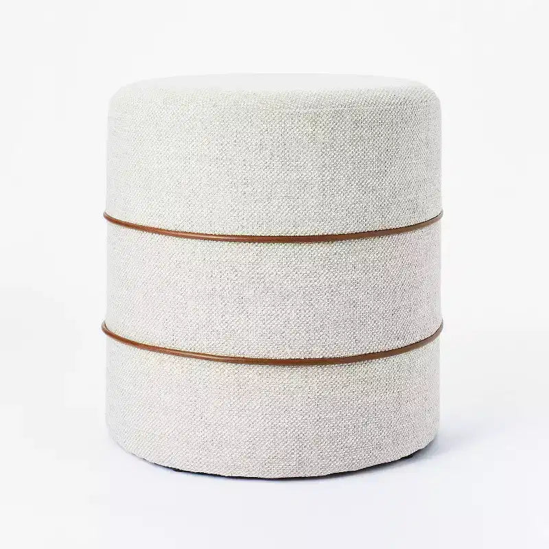Pouf ottoman rond