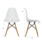 Table d'appoint de style moderne avec rangement, pieds en bois et portes doubles, Blanc/Brun
