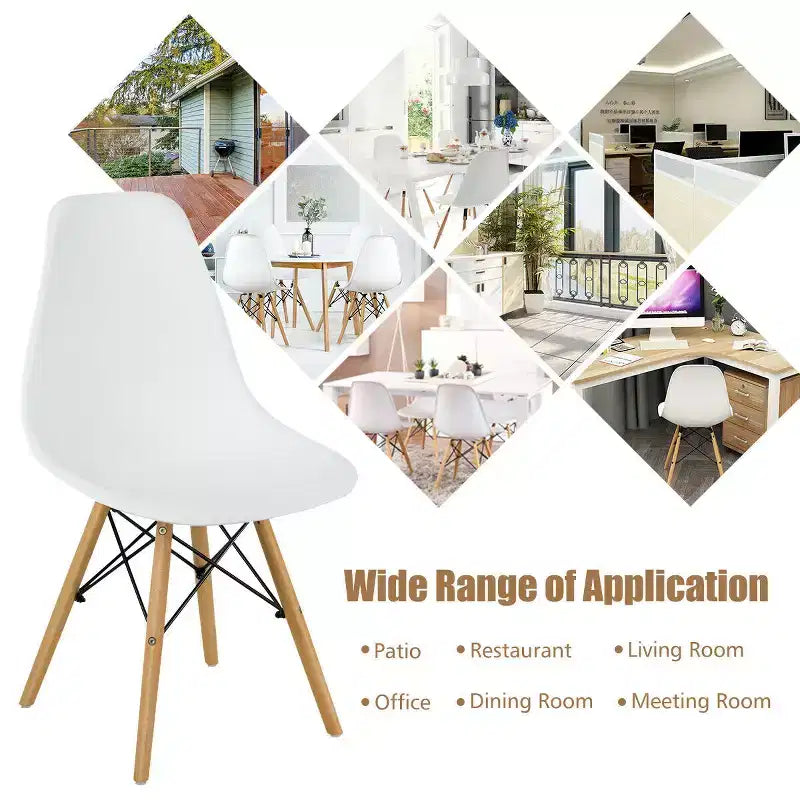 Table d'appoint de style moderne avec rangement, pieds en bois et portes doubles, Blanc/Brun
