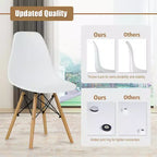 Table d'appoint de style moderne avec rangement, pieds en bois et portes doubles, Blanc/Brun