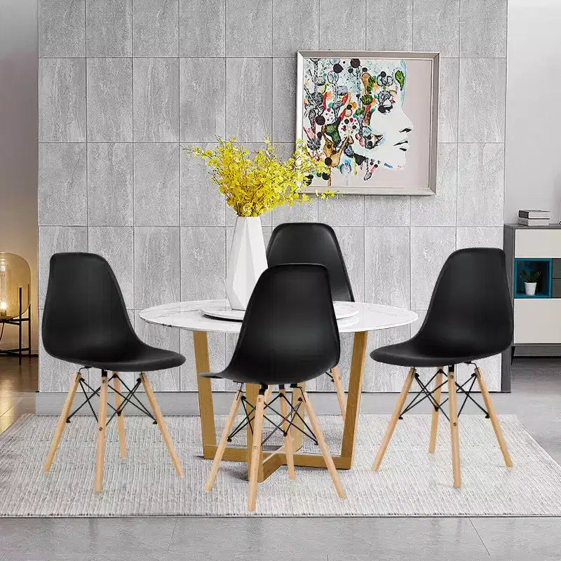 Table d'appoint de style moderne avec rangement, pieds en bois et portes doubles, Blanc/Brun