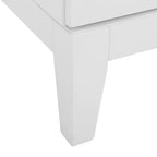 Table de chevet 2 tiroirs - Blanc/Or