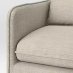 Fauteuil décontracté avec coutures anglaises