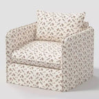 Fauteuil décontracté avec coutures anglaises