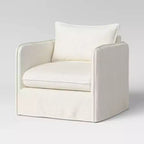 Fauteuil décontracté avec coutures anglaises