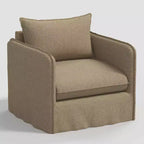 Fauteuil décontracté avec coutures anglaises