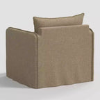 Fauteuil décontracté avec coutures anglaises