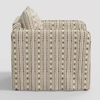 Fauteuil décontracté avec coutures anglaises